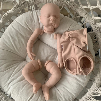 19 Inches Closed Eyes Unpainted Reborn Doll Kit Miley