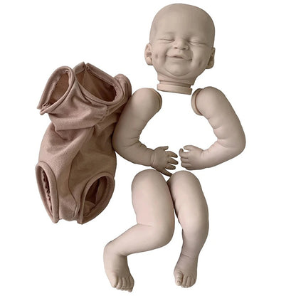 19 Inches Unpainted Closed Eyes Cecilia Reborn Doll Kit