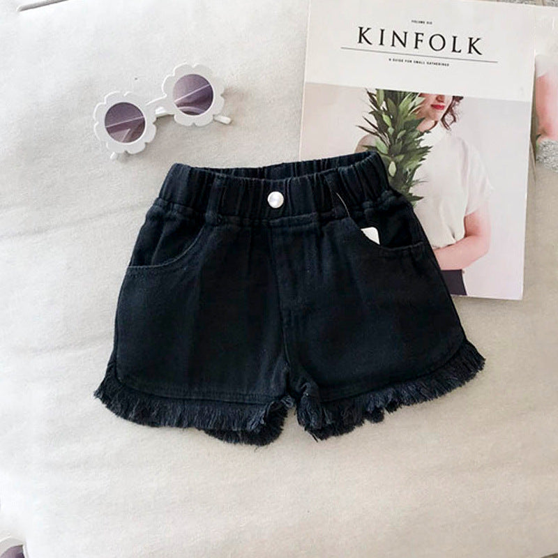 Girls denim breathable thin Summer shorts