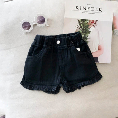 Girls denim breathable thin Summer shorts