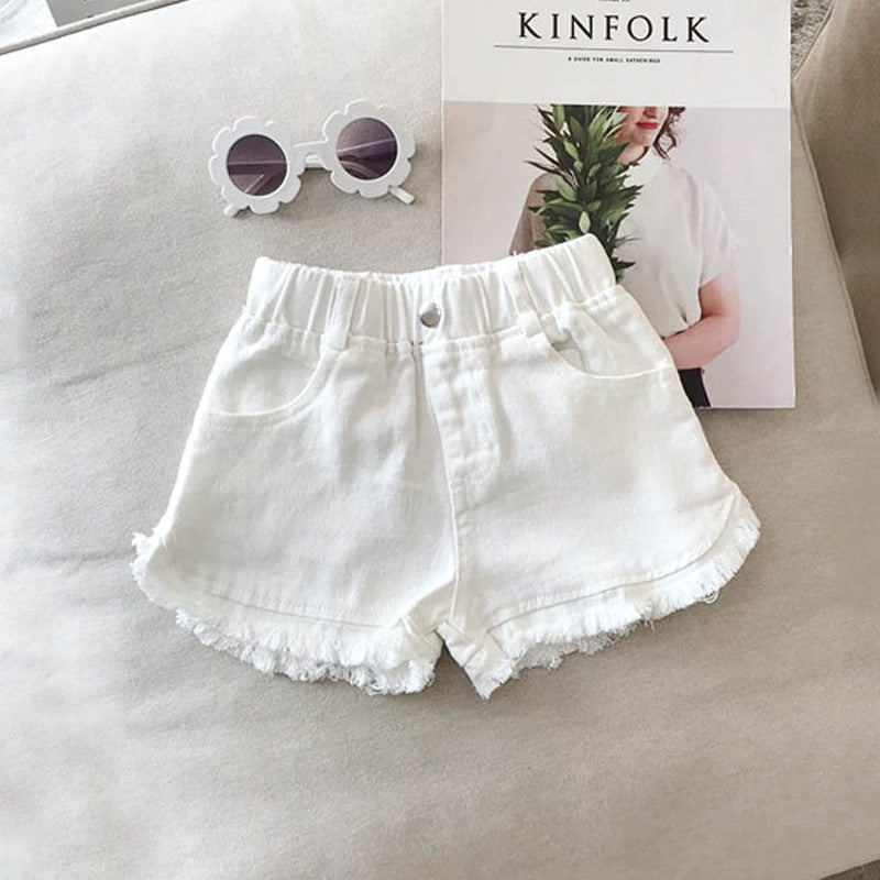 Girls denim breathable thin Summer shorts