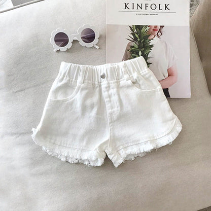 Girls denim breathable thin Summer shorts