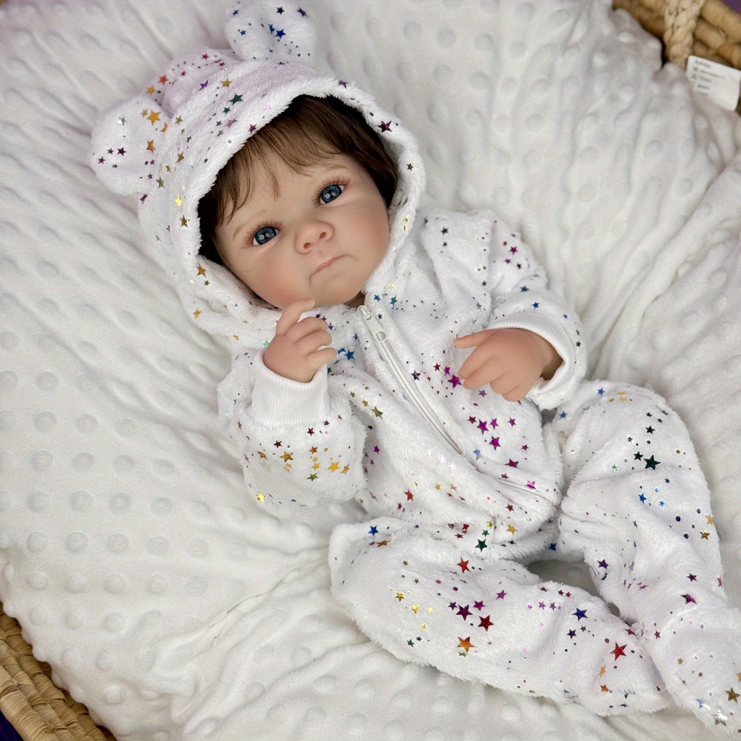 45cm Lifelike Vinyl Body Short Hair Bettie Reborn Baby Girl