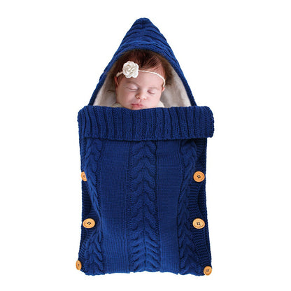 Warm Knit Fleece Solid Color Sleeping Bag For 17-24 Inches Reborn Dolls