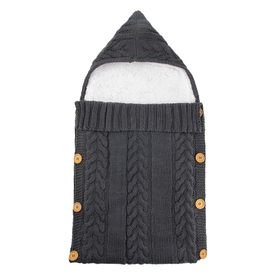 Warm Knit Fleece Solid Color Sleeping Bag For 17-24 Inches Reborn Dolls