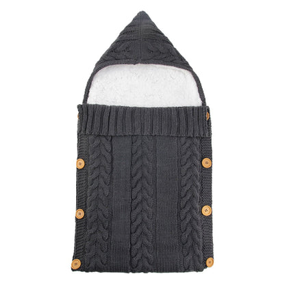 Warm Knit Fleece Solid Color Sleeping Bag For 17-24 Inches Reborn Dolls