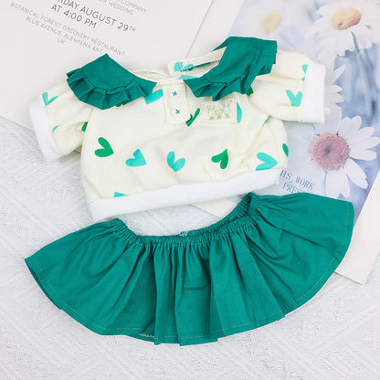 Heart Sweater and Skirt 2-Piece Set for 30cm Reborn Dolls