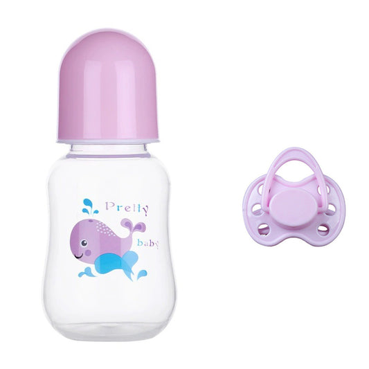 Reborn Doll Baby Bottle Magnetic Pacifier Two-Piece Set