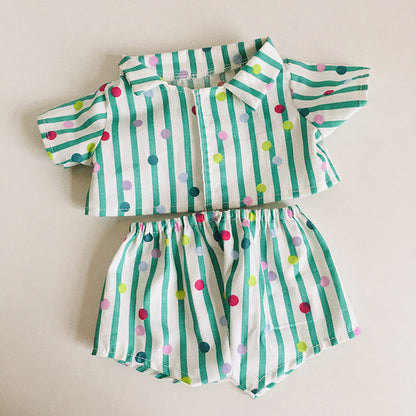 Polka Dot Shirt and Shorts 2-Piece Set for 30cm Reborn Dolls