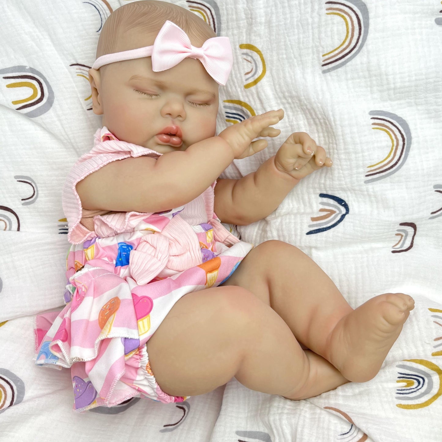 50cm Soft Body Sleeping Pickle Reborn Doll