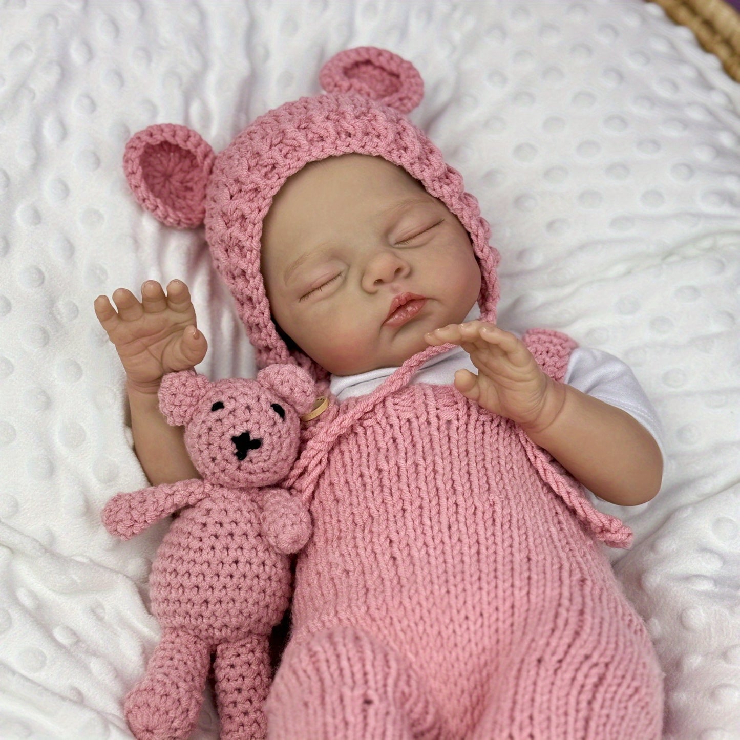 18 Inches Lifelike Soft Body Closed Eyes Irys Reborn Doll