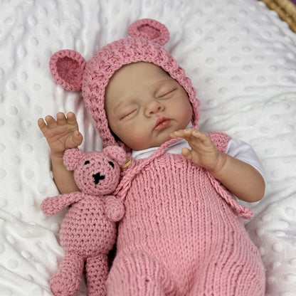 18 Inches Lifelike Soft Body Closed Eyes Irys Reborn Doll