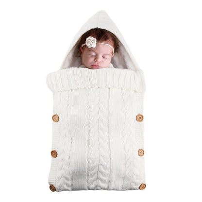 Warm Knit Fleece Solid Color Sleeping Bag For 17-24 Inches Reborn Dolls