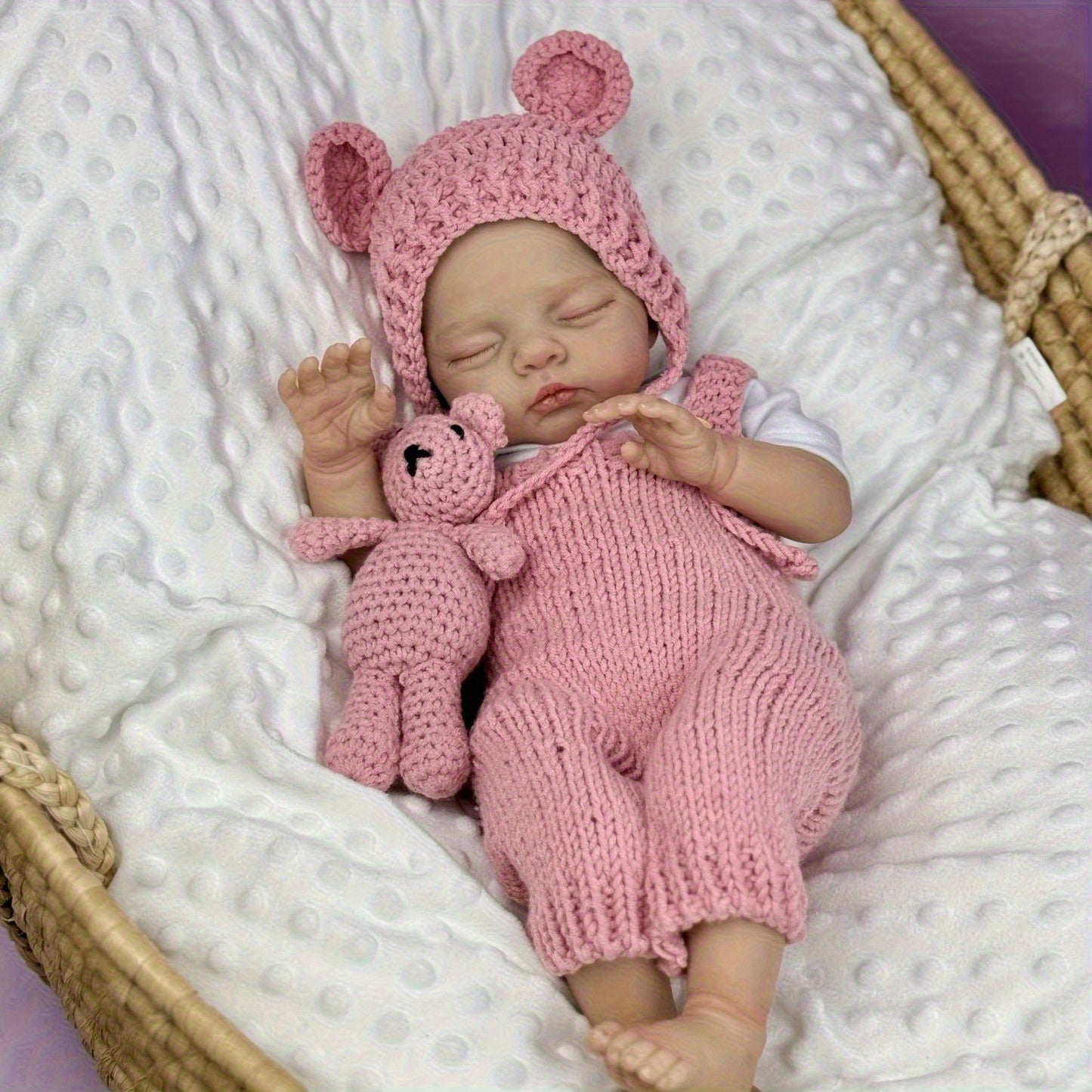 18 Inches Lifelike Soft Body Closed Eyes Irys Reborn Doll