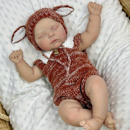 20 Inches 3D Skin Soft Body Sleeping Reborn Doll- Peaches