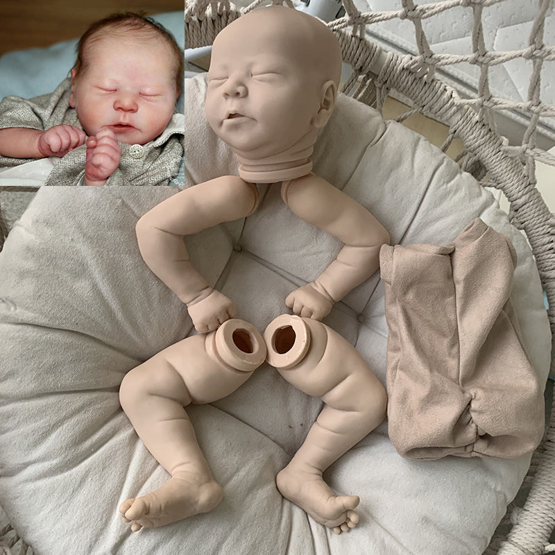 21 Inches Closed Eyes Unpainted Chase Reborn Doll Kit