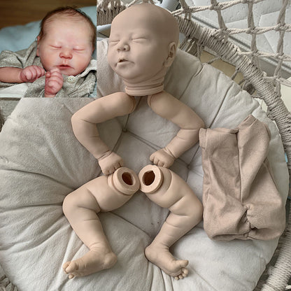21 Inches Closed Eyes Unpainted Chase Reborn Doll Kit