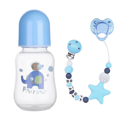 Reborn Doll Baby Bottle Magnetic Pacifier and Pacifier Chain 3-Piece Set