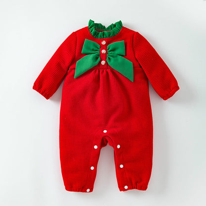 Autumn and Winter Christmas Jumpsuit for 27-28 Inches Dolls