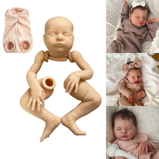 20 Inches Closed Eyes Unfinished Doll Kit Reborn Laura
