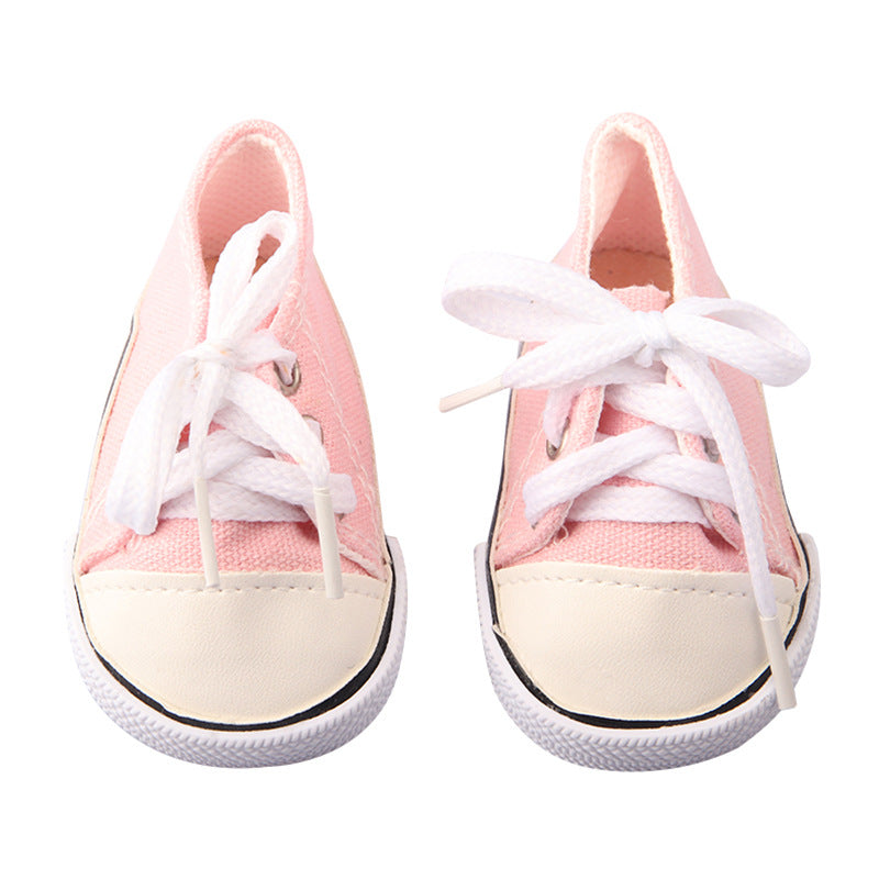 High Top Canvas Shoes for 17-18 Inches Reborn Dolls