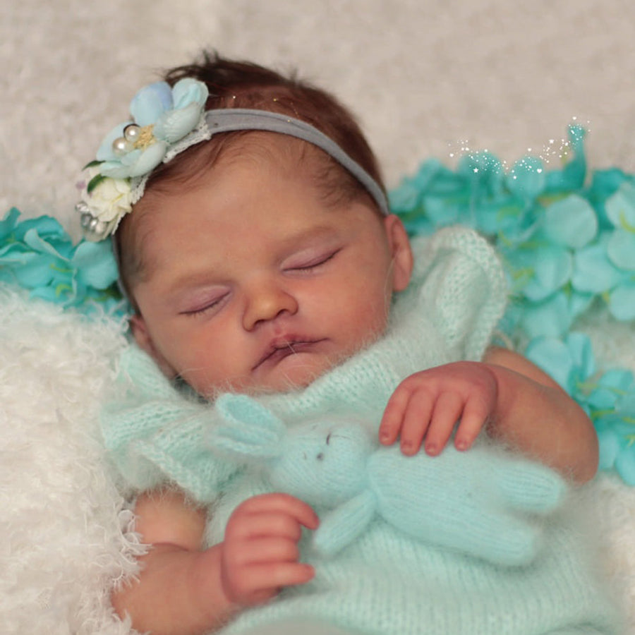 22 Inches Unpainted Closed Eyes Reborn Doll Kit Ruby