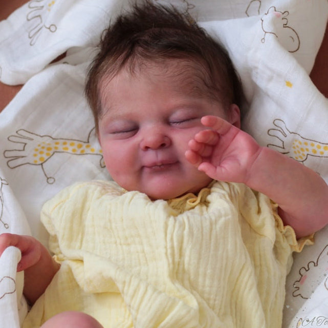 19 Inches Unpainted Closed Eyes Olivia Reborn Doll Kit