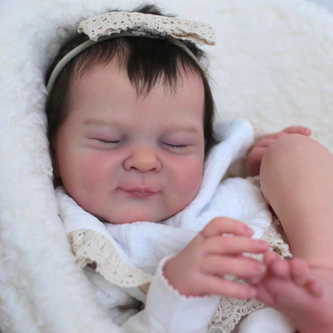 19 Inches Unpainted Closed Eyes Olivia Reborn Doll Kit