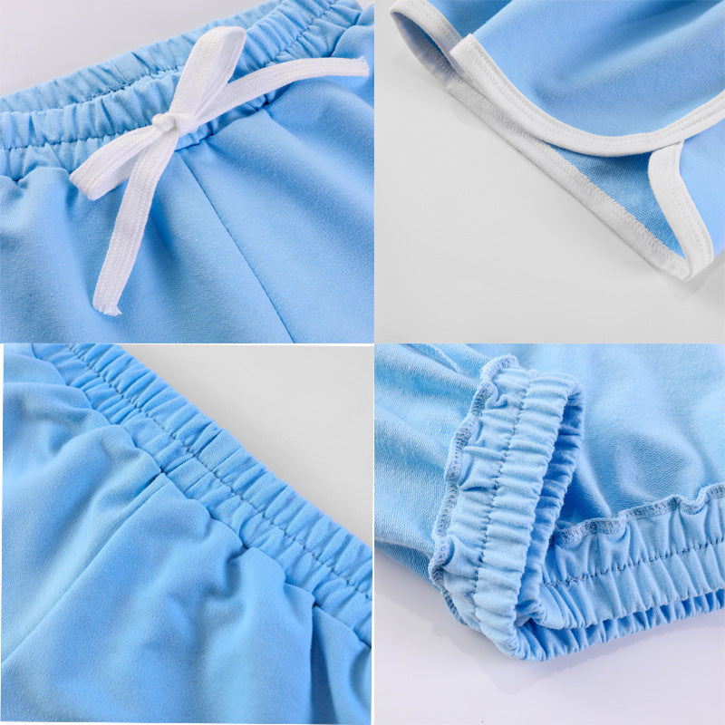Cotton Fitness Sportswear Drawstring Beach Pants
