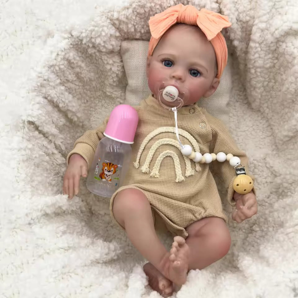 19 inches Lifelike Blue Eyes Reborn Doll-Meadow: Monabebe.com 19 inches Lifelike Blue Eyes Reborn Doll-Meadow: Monabebe.com