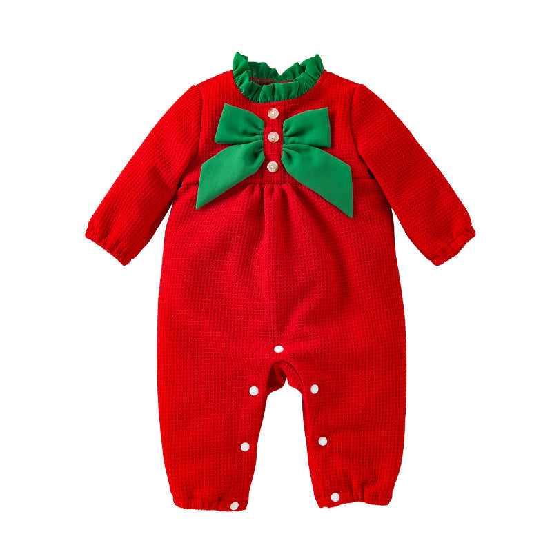 Autumn and Winter Christmas Jumpsuit for 27-28 Inches Dolls