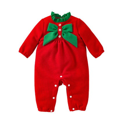 Autumn and Winter Christmas Jumpsuit for 27-28 Inches Dolls