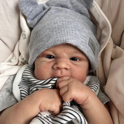 19 Inches Agatha Open Eyes Reborn Doll Boy-Elijah