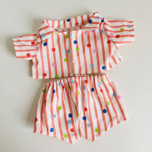 Polka Dot Shirt and Shorts 2-Piece Set for 30cm Reborn Dolls
