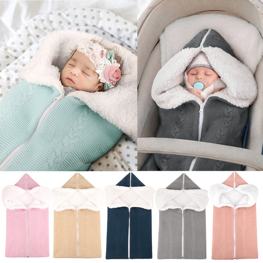 Knit Fleece Sleeping Bag For 17-24 Inches Reborn Dolls