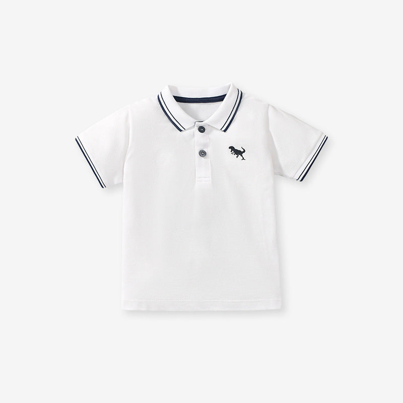 Pure Cotton Polo Shirt for Kids in Color