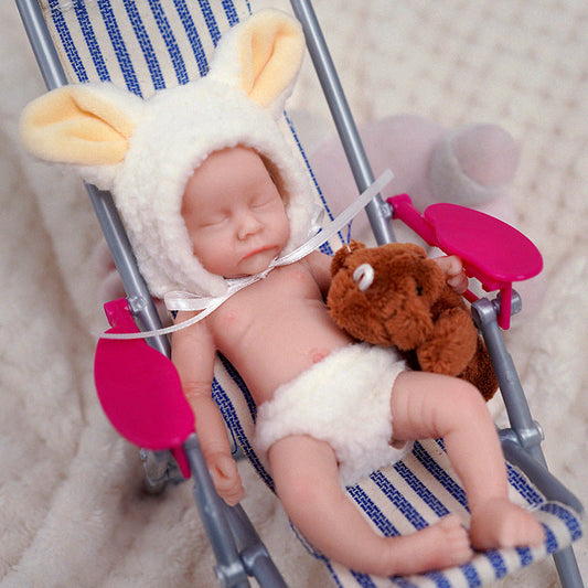 6 Inch Closed Eyes Mini Reborn Dolls - Levi