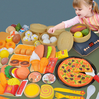 Children's Play House Simulation Kitchen Toys 89 Piece Set