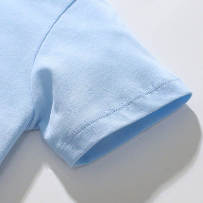 Kids' Cotton T-Shirt with Shark Print