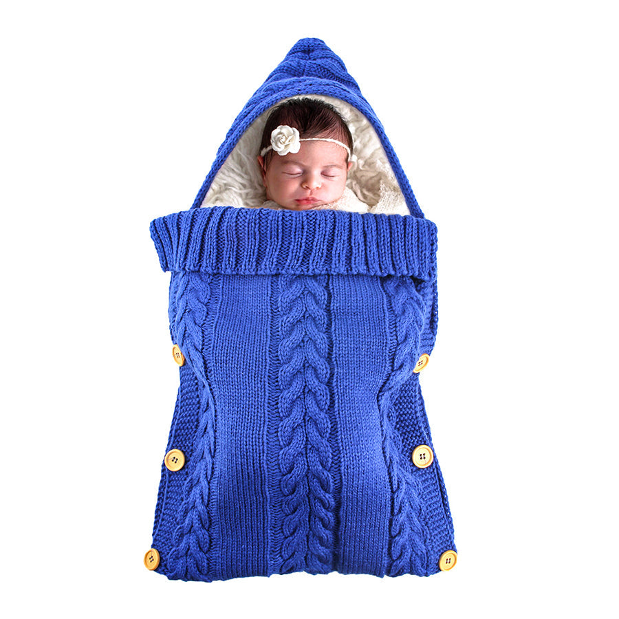 Warm Knit Fleece Solid Color Sleeping Bag For 17-24 Inches Reborn Dolls