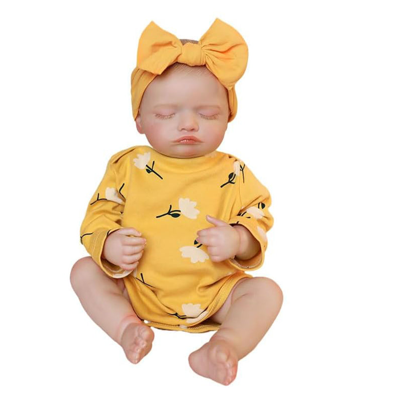 20 Inches Lifelike Rosalie Reborn Dolls Girl In Yellow Clothes