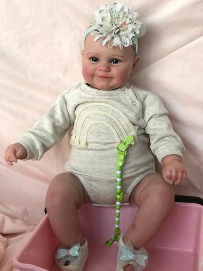 50cm Lifelike Open Eyes Smile Reborn Baby Girl-Maddie