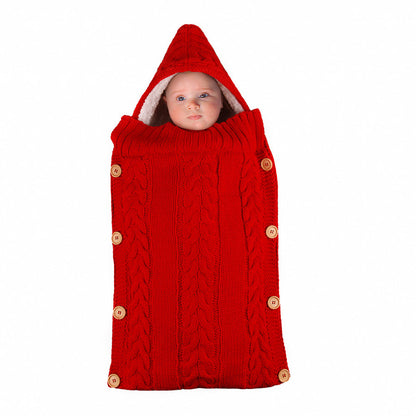 Warm Knit Fleece Solid Color Sleeping Bag For 17-24 Inches Reborn Dolls