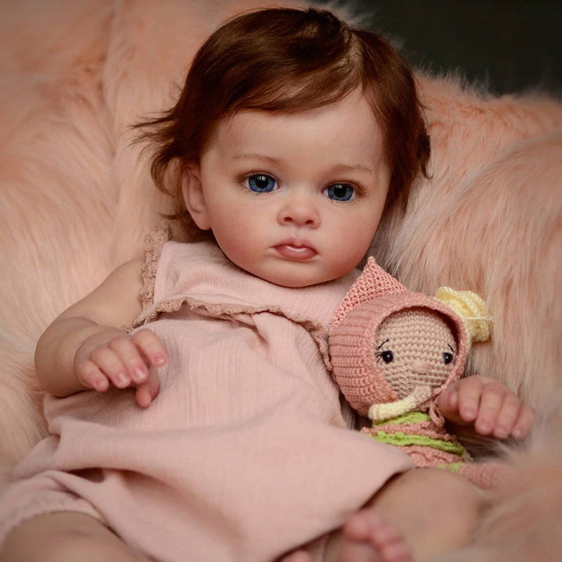 22 Inches Magda Brown Hair Reborn Doll Girl-Tutti Series