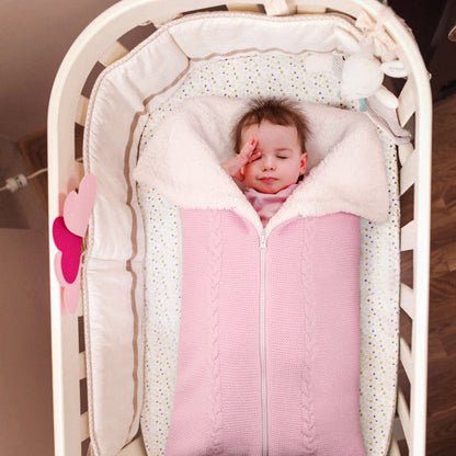 Knit Fleece Sleeping Bag For 17-24 Inches Reborn Dolls