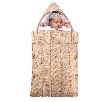 Warm Knit Fleece Solid Color Sleeping Bag For 17-24 Inches Reborn Dolls