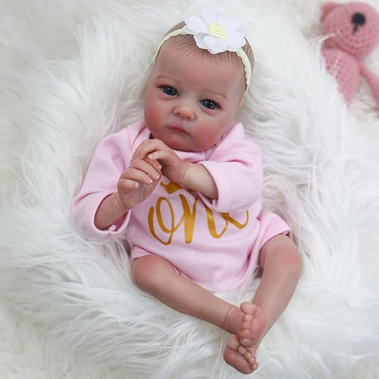 16 Inches Lifelike Open Eyes Reborn Doll Tink
