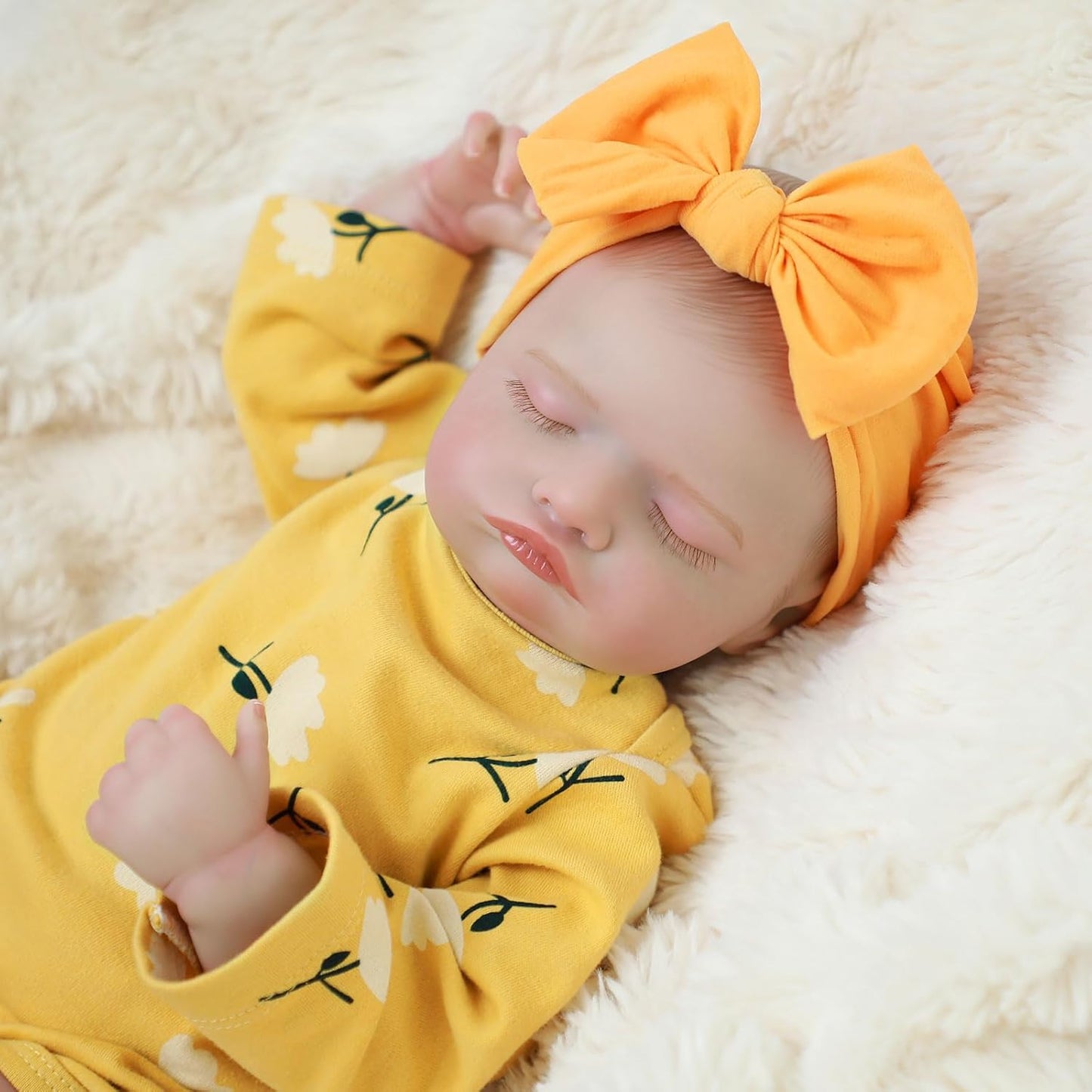 20 Inches Lifelike Rosalie Reborn Dolls Girl In Yellow Clothes