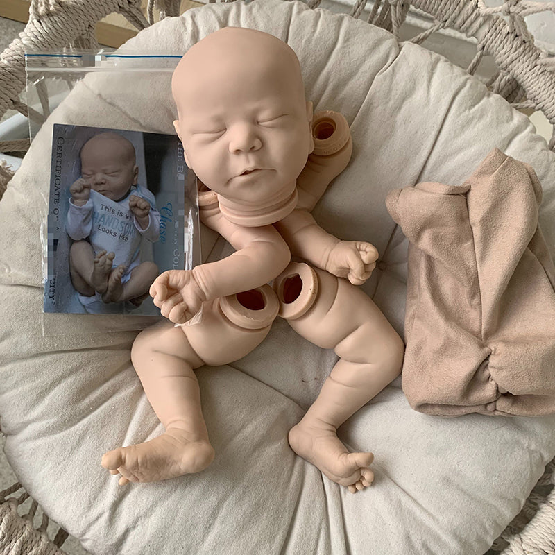 21 Inches Closed Eyes Unpainted Chase Reborn Doll Kit