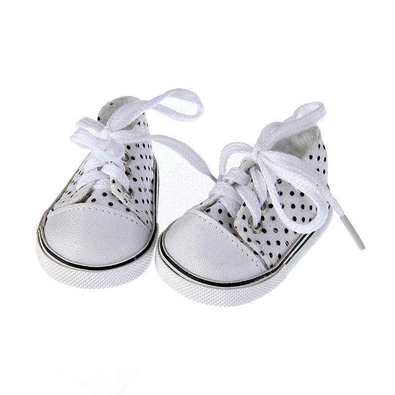 High Top Canvas Shoes for 17-18 Inches Reborn Dolls
